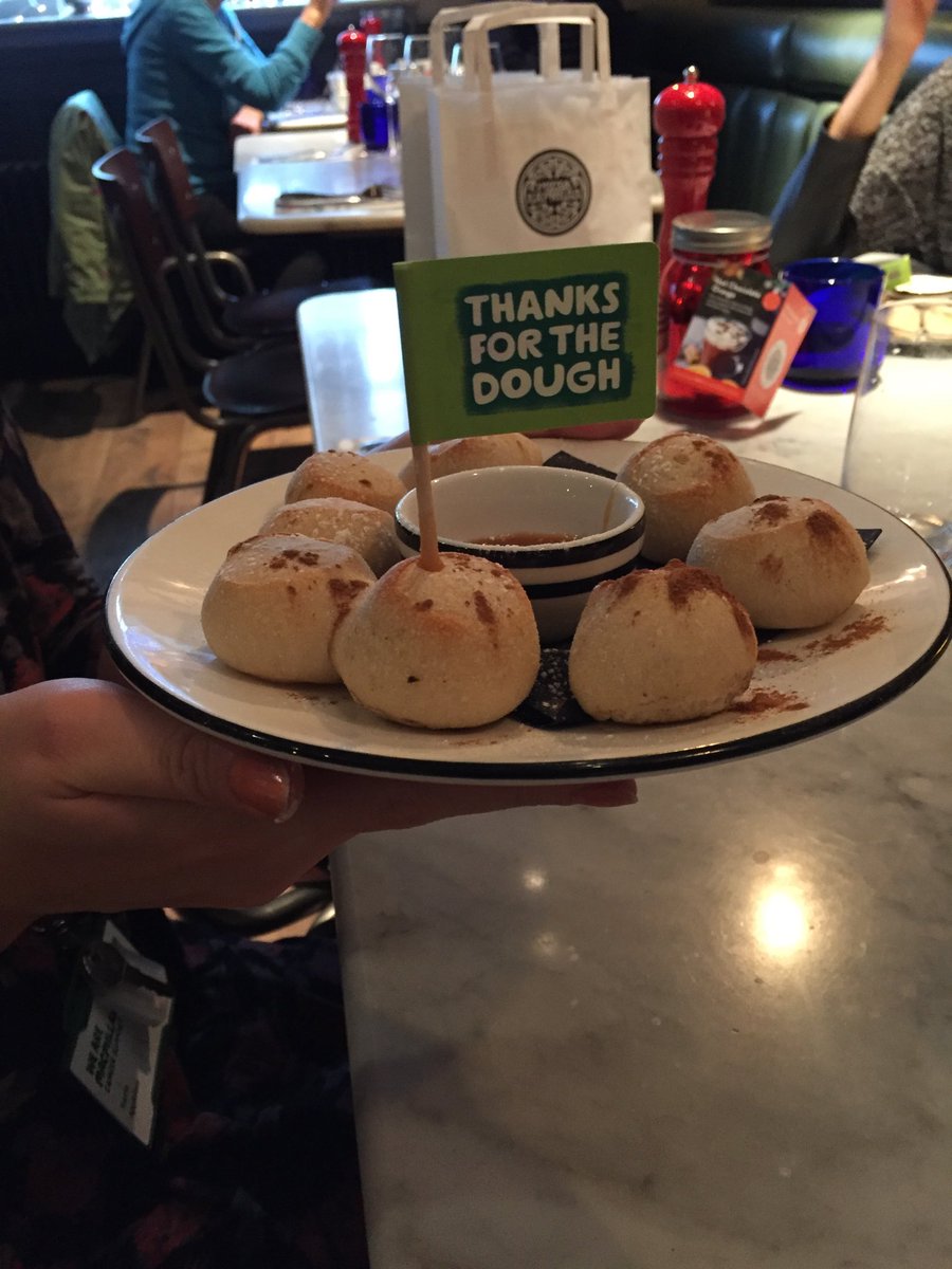 sally_shill's tweet photo. Thank you @PizzaExpress Pimlico for these #snowballdoughballs @macmillancancer https://t.co/kKKGGWXJ6o