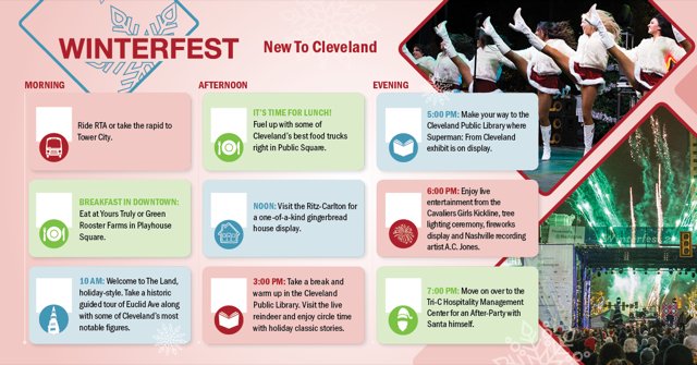 DowntownCLE's tweet photo. Don’t miss out on all the #WinterfestCLE fun this Saturday! Check out our event schedule: https://t.co/UOxsz2cN9S https://t.co/QTAoMi3xp8