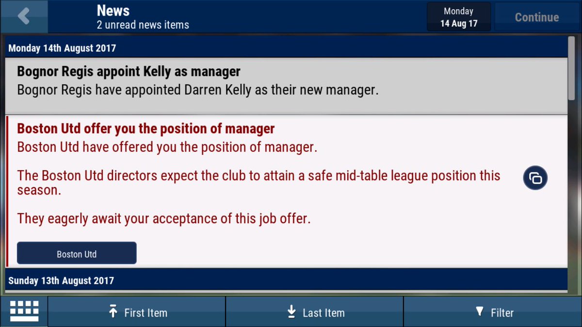 fm_blogger's tweet photo. Boston united offered me the job without applying.. would prefer a foreign job to start but I may take it... thoughts? #FMM18 https://t.co/C8HzZGGzV1