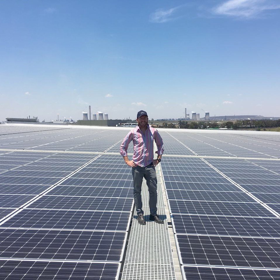 SOLAGroupAfrica's tweet photo. Our CEO atop our 1156 kW system at Secunda Mall. The future of Africa is powered by the sun!
#solarenergy #retailsolar #solarpv #futureenergy #renewables https://t.co/vcRFfrWBR0
