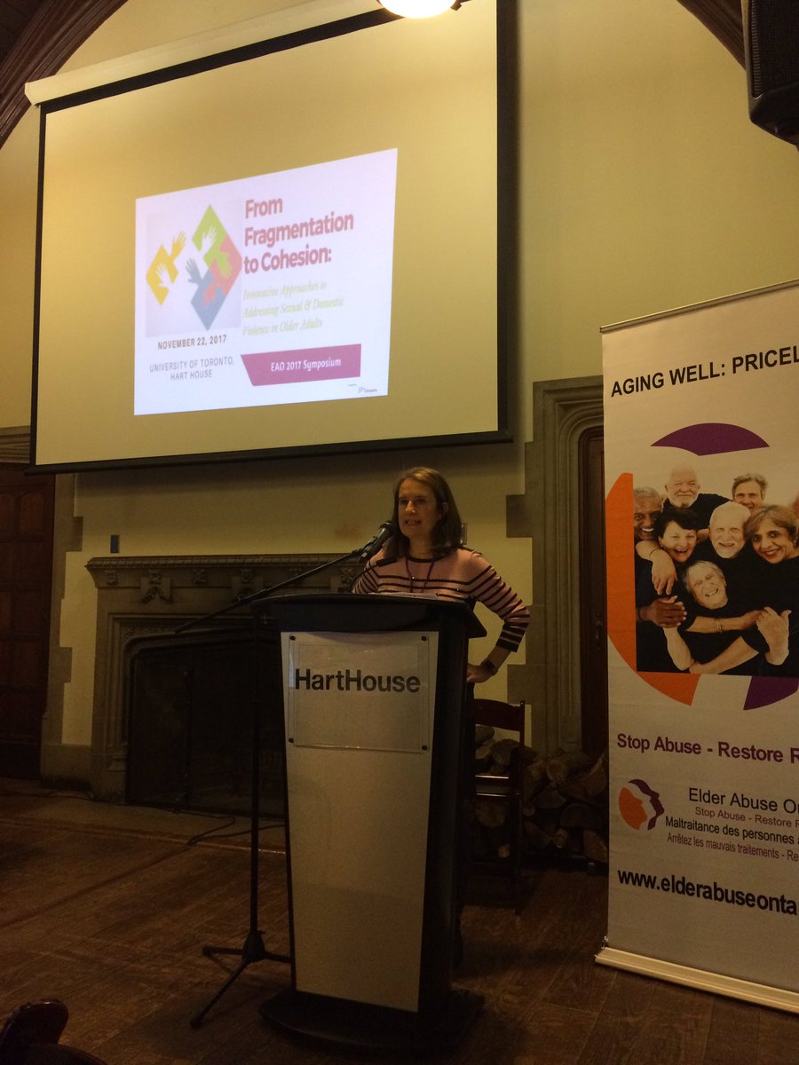 EAPreventionON's tweet photo. #EAOSymposium #FromFragmentationToCohesion Executive Director Maureen Etkin opens the conference with Hon. Minister Dipika Damerla @DipikaDamerla @SeniorsON https://t.co/v2aQmtbZWz
