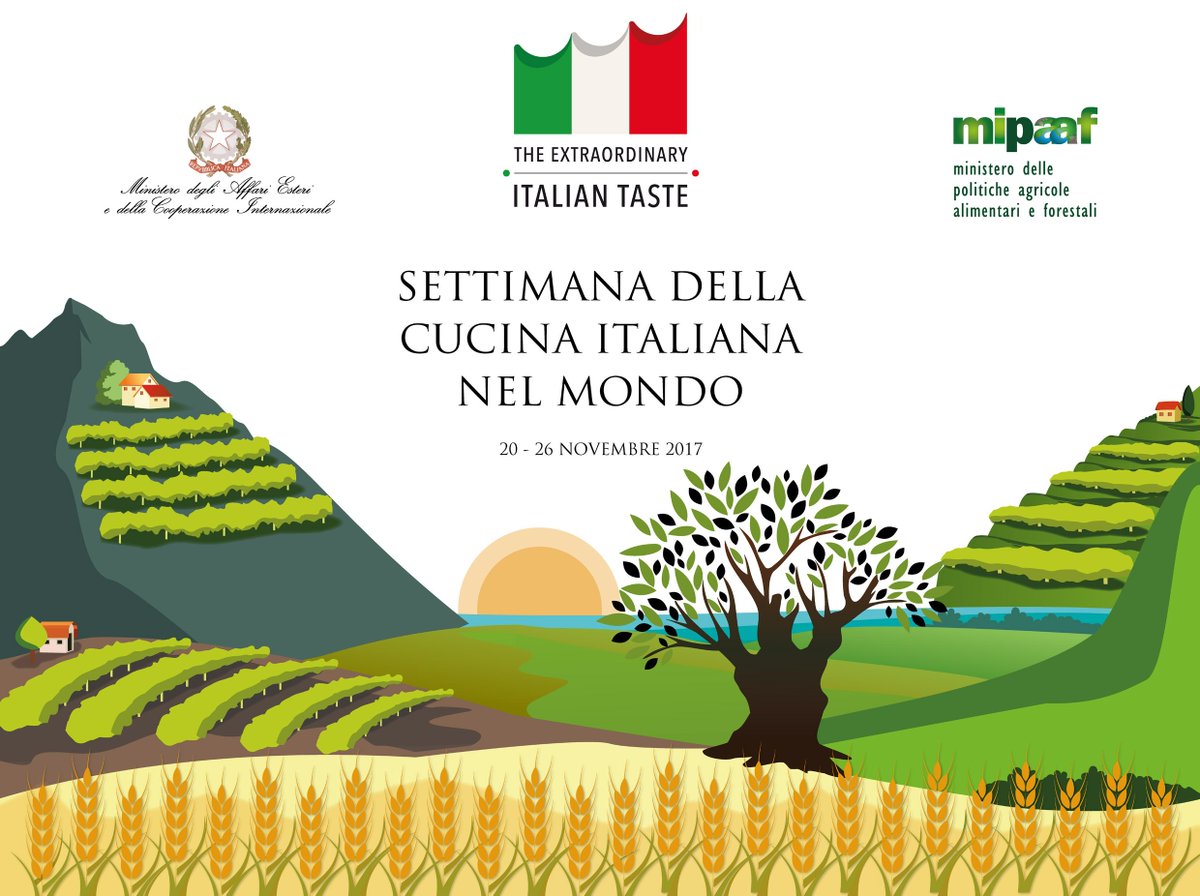 Il #vivereallitaliana e le eccellenze gastronomiche di tutto il nostro territorio sono gli assi portanti della IIa Settimana delle Cucina Italiana nel Mondo. #ItalianTaste risorsa importante per le nostre relazioni internazionali