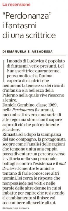 LauranaEditore's tweet photo. Grazie a @emera64 per la recensione de #LaPerdoanzna su @Repubblica https://t.co/szuzJ5reBK