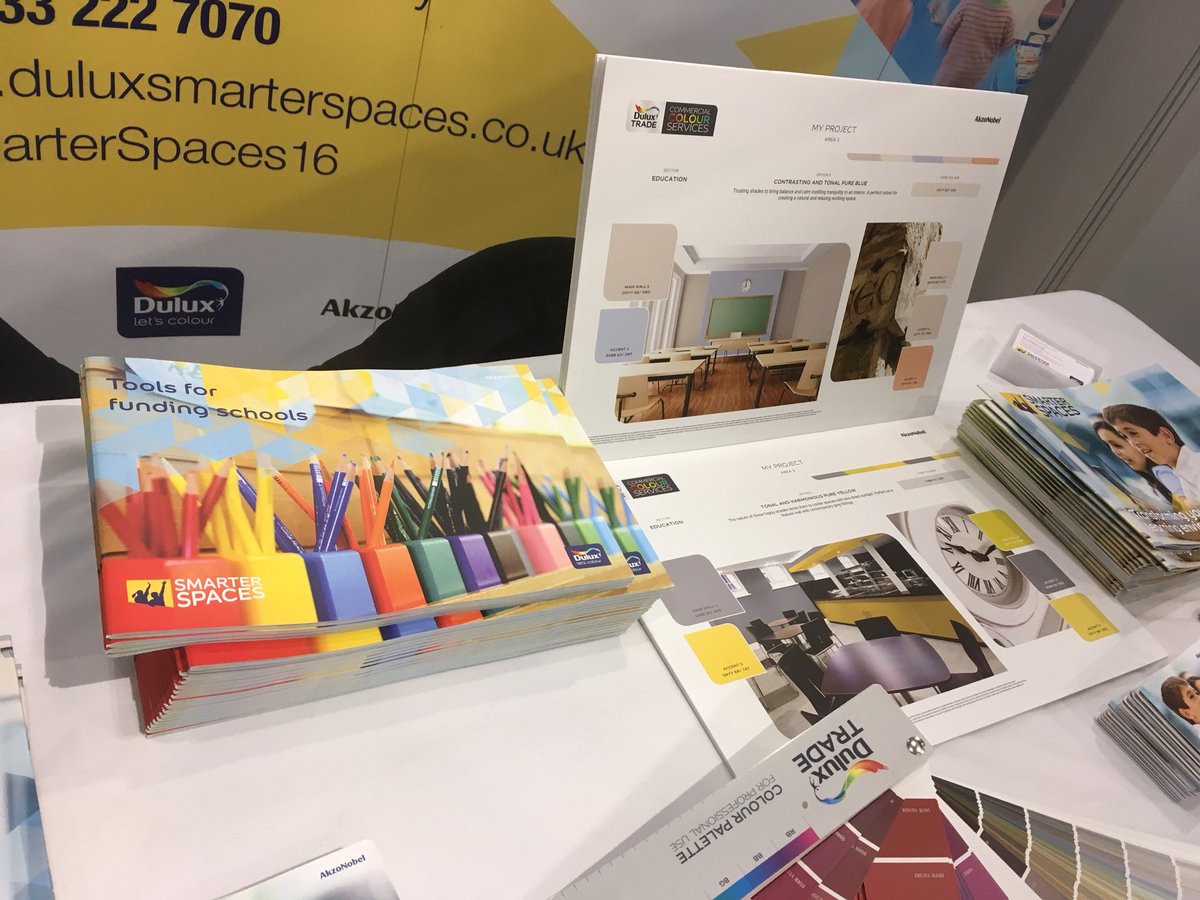 DuluxTrade's tweet photo. Check out our #SmarterSpaces Funding Toolkit at Stand B54. ๐จ
#AcademiesBIR17 https://t.co/4k1NWycW35