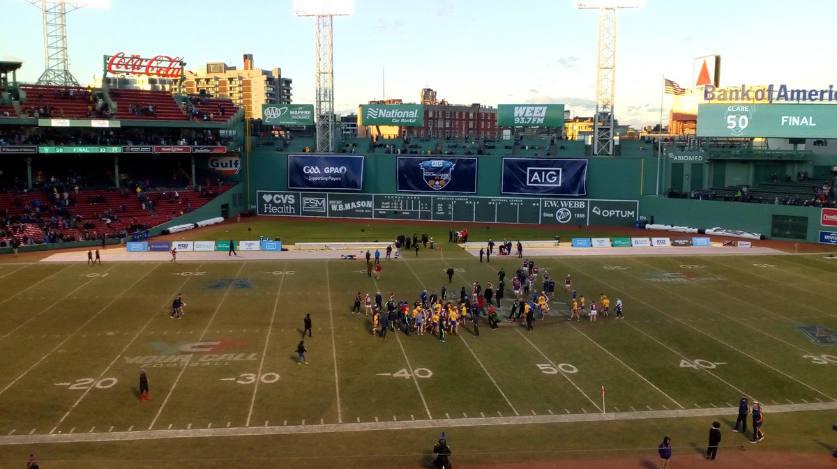 As the dust settles on the Super11s &amp; Fenway for 2017!Hands Up...Super day for Sporting Fans,The Irish Diaspora and all Teams who get to experience the occasion!
Yankees stadium would be nice too😋 #AIGFenwayHurling #Boston 
<a href="/GaaClare/">Clare Gaa</a> <a href="/DubGAAOfficial/">Dublin GAA</a> <a href="/HurlingSuper11s/">Super11's Hurling</a> <a href="/RonOCois/">Rónán Ó Coisdealbha</a>