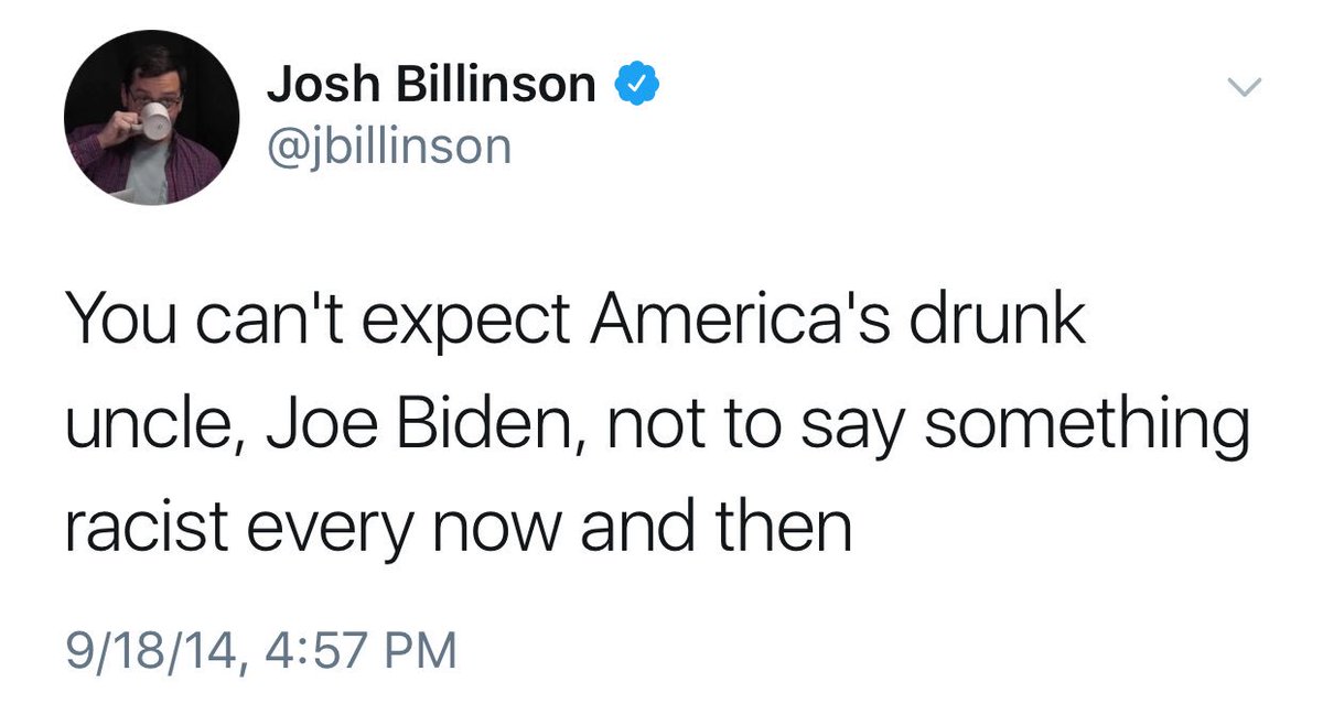 The racist ways of Joe Biden have long been a topic of discussion on Twitter.