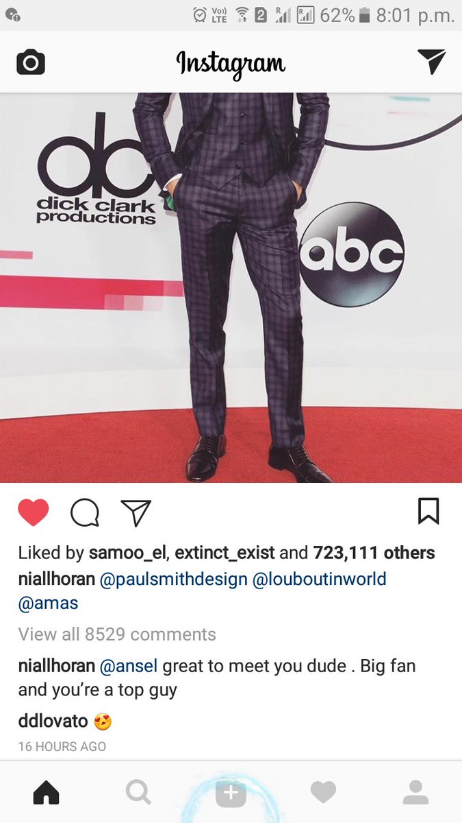 arrpee96's tweet photo. Look at Demi commenting on Niall's ig post 😢😭😭. I used to ship them so much back then 💝
#NIALLxAMAs
#DEMIxAMAs https://t.co/QWZIEorgwB