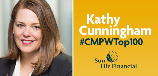 SunLifeCA's tweet photo. Congrats to our Canadian CFO @cunninghamkathy on being named one of Canada’s Top 100 Most Powerful Women! https://t.co/JCgEmO3sFS #CMPWTop100 https://t.co/YzXP3Cx7N0
