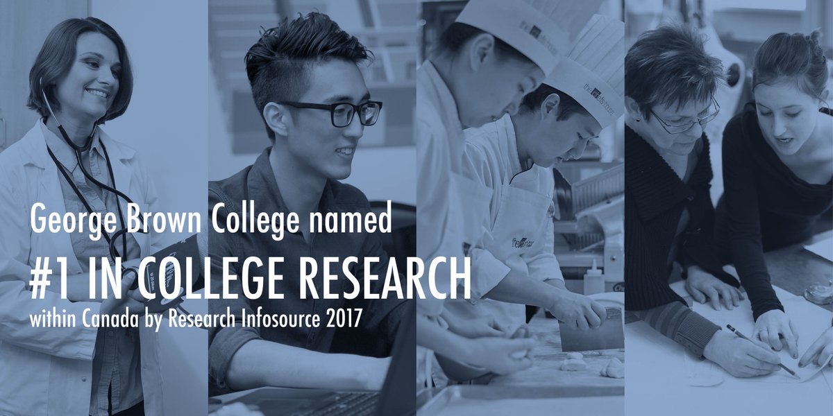 George Brown has been ranked the top #research college in #Canada for 2017. georgebrown.ca/news/george-br… <a href="/GBCollege/">George Brown College</a> #innovation #partnerships