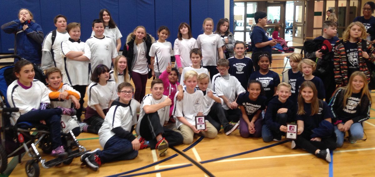 LDCSB_HPE_Rec's tweet photo. Boccia was a huge hit with 37 teams participating!  Congratulations to champs St. Jude’s (Ingersoll) #6 &amp; finalists St. Bernadette #1.  Thanks to our refs from JPII. https://t.co/1d8V0Hqzds