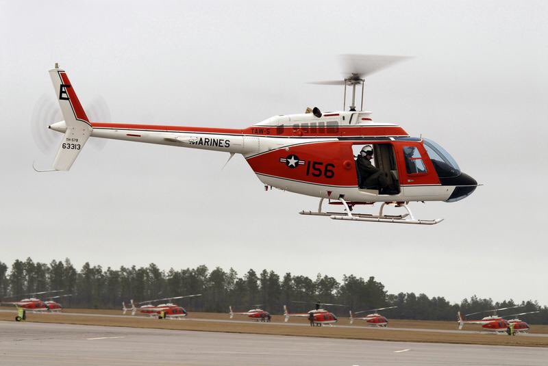 AirSafetyWriter's tweet photo. As US Navy seeks to sustain obsolescent #TH57-based helo training, industry will be highlighting @BellHelicopter 206 sim capabilities at @iitsec https://t.co/LSuNAon5LY https://t.co/lMXlrRKBpZ
