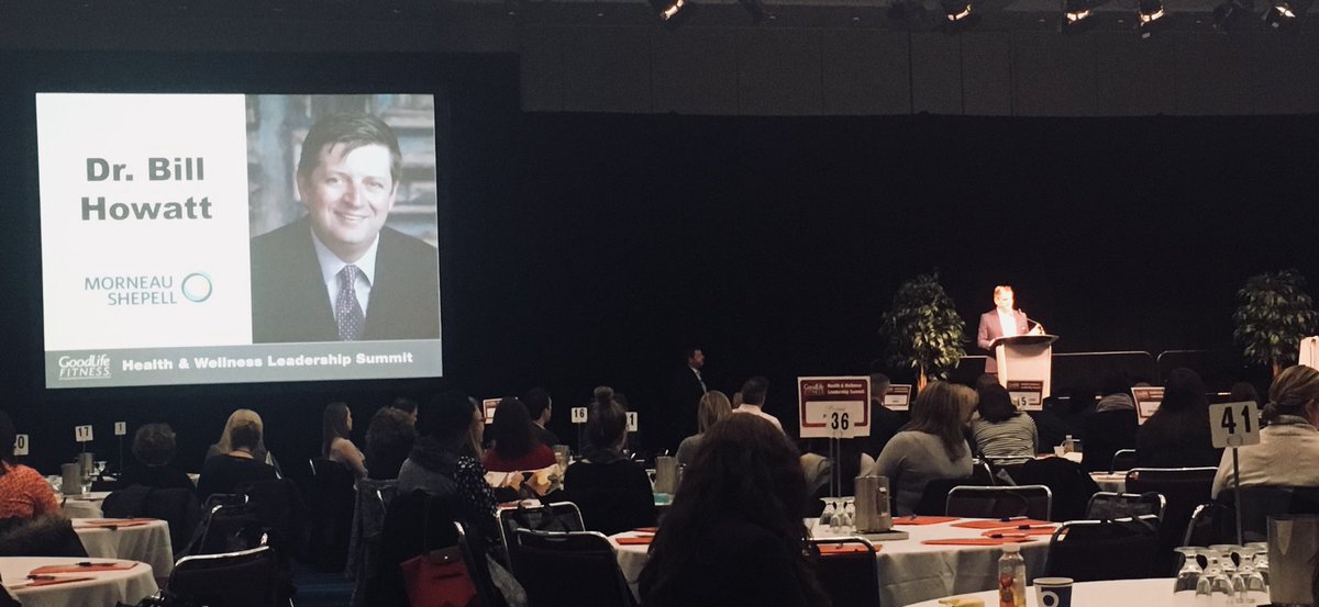 GLFwellness's tweet photo. Our first speaker, Dr. Bill Howatt, presents on Mental Health &amp; Resiliency @Morneau_Shepell #GLFwellness https://t.co/sGv479RssP