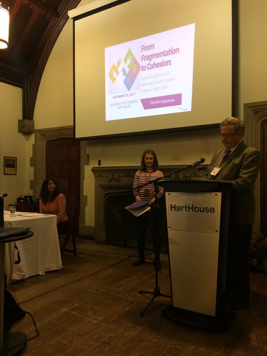 EAPreventionON's tweet photo. Board member John Johnston thanks our Minister @DipikaDamerla @SeniorsON #EAOSymposium #FromFragmentationToCohesion https://t.co/sZcpxVLLEC
