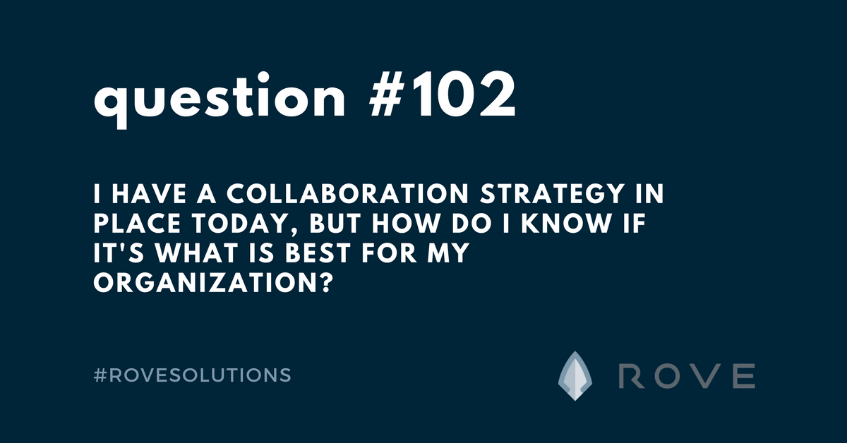 WithRove's tweet photo. With #ROVESolutions, our expert team can develop a strategy to enable open, secure, adaptable collaboration that improves your company's creativity and velocity. https://t.co/JLWbcmdqXz https://t.co/BKEgheMvWc