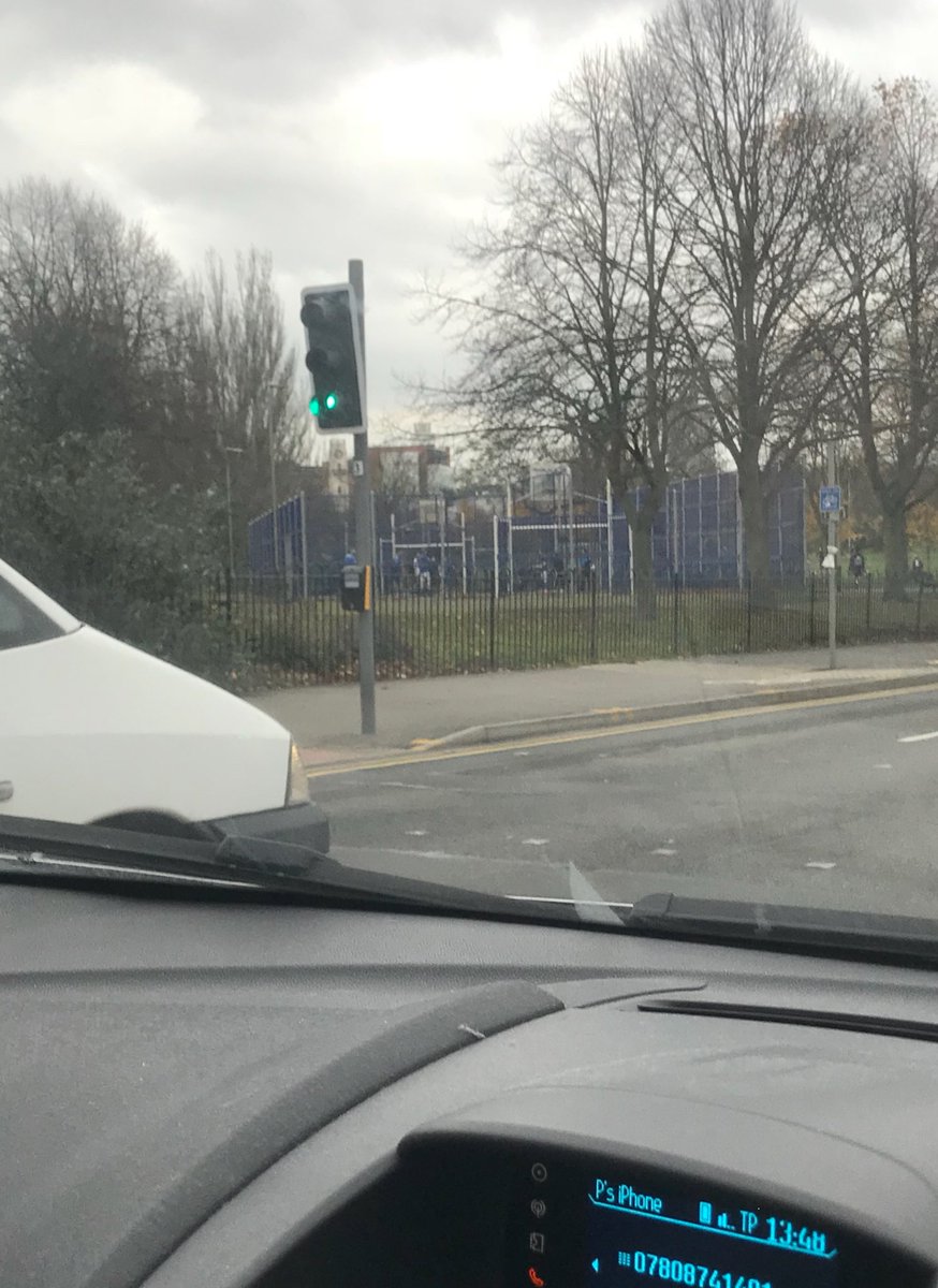 Driving past a Leicester City ball court and you see some of the Inclusive players making use. 👍🏼⚽️Players from Leicester City Woodgate having a kick about #ThereOwnTurnUpAndPlay