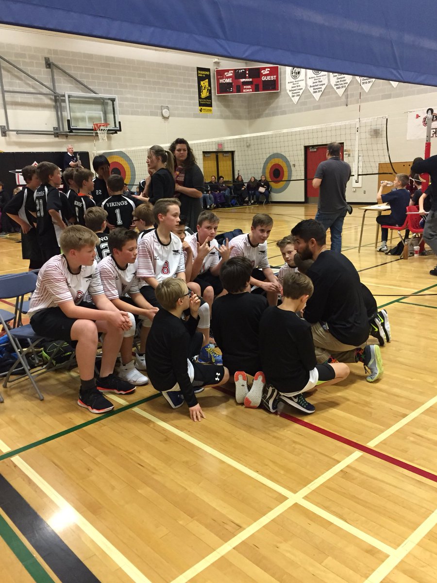 HolySpiritDevon's tweet photo. Check out the Leduc and district volleyball champs! #flyerpride Way to #reptheF @ni13ke and Mr. Drebit. #hscsathletics https://t.co/D7ef2MxP3w