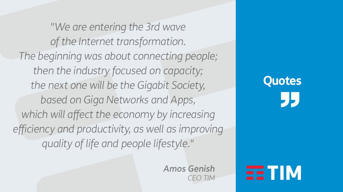 GruppoTIM's tweet photo. Amos Genish, CEO TIM, speaking at the Digital Horizons event in Turin #5G #TIMHiTech. https://t.co/laxUteOsjs