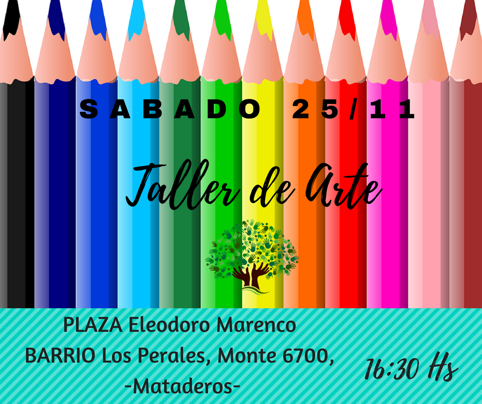 DesafioIgualdad's tweet photo. El próximo sábado 25 de noviembre te esperamos a partir de las 16:30hs. con el #tallerdearte para niños para pasar una #tarde a todo color y #diversion!
#GenteDeMataderos #Mataderos #BarriosSolidarios https://t.co/Ed9TSFgz2A