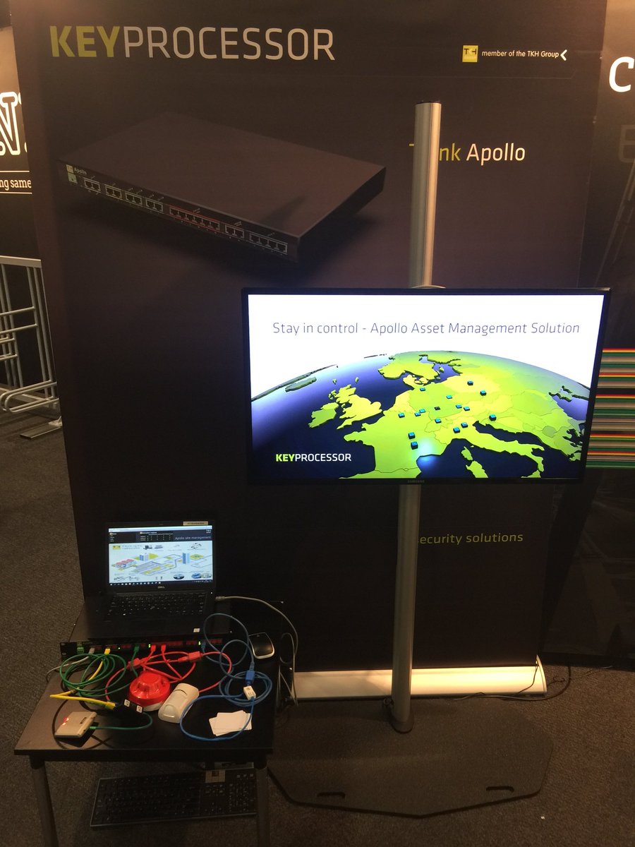Controle #omgevingsfactoren &amp; #toegangscontrole van decentrale ruimtes? Bekijk het Apollo Site Management van Keyprocessor! Stand 2083 #VMP