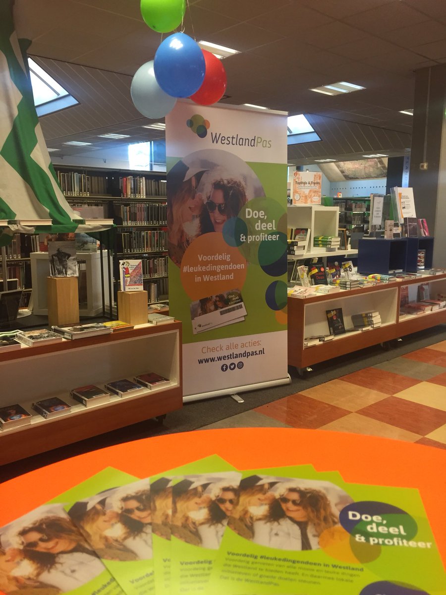 Alles staat klaar voor de overhandiging van de allereerste #WestlandPas! <a href="/biebwestland/">Bibliotheek Westland</a>