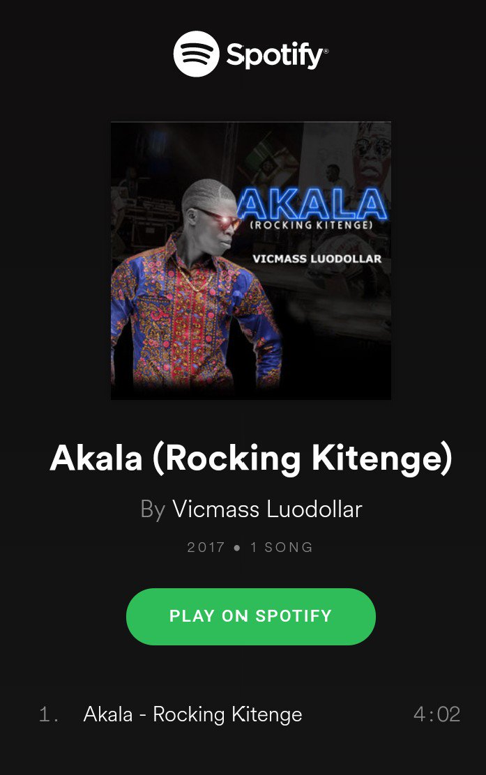 luodollar's tweet photo. Get #RockingKitenge AKALA  Now on #SPOTIFY
Cc VICMASS LUODOLLAR @SpotifyCares @SpotifyCares @SpotifyUK @SpotifyUSA @SpotifyStatus @spotifyartists @Spotify https://t.co/BCPmoHDEAE