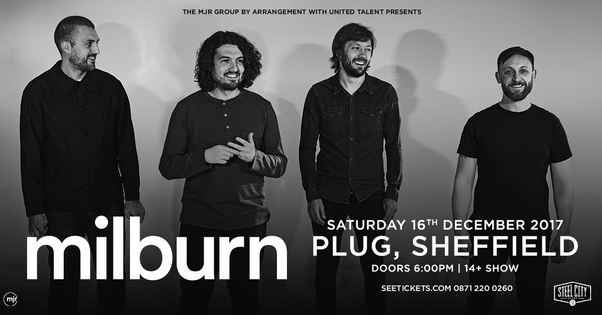 plugsheffield's tweet photo. 🏭 @milburnmusic at Plug! 🏭
Tickets 10am Friday: https://t.co/rhrmzY2vRb

Sheffield boys and favourites Milburn come to Plug as part of the Steel City Season! The indie rockers have limited tickets and they will disappear very quickly! Make sure you are up for 10am Sunday. https://t.co/6mcRKgF41g