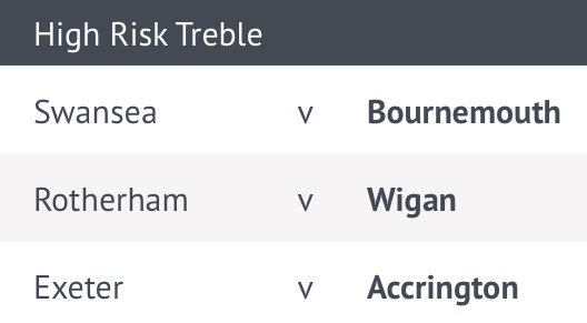 weekendfootball's tweet photo. #HighRiskTreble
15/1
Best Odds ⬇️
https://t.co/sBNClUdA3h
❤️ if you're backing it!
#PicksThursday https://t.co/EjSpNqf6F0