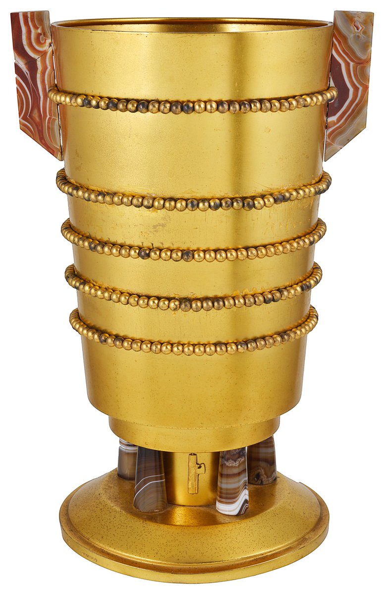 OlympiaAuctions's tweet photo. An unusual Italian silver-gilt vase, Alfredo Ravasco, circa 1930 sold earlier for £3000 (est: £300-£400). #MatthewBarton ##AuctionUpdate https://t.co/T90dkIHVXJ