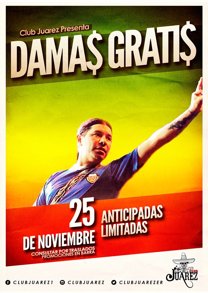 radiogenerador's tweet photo. 📢 Este sábado #ClubJuarez #Cerrito presenta #DamasGratis En Vivo! 🎉🎹🎶 El show del más grande de la cumbia villera: #PabloLescano activando su pianito cumbiero para vivir terrible noche! 👉 Te contamos + este finde en #ElGenerador 😎💣🍻🎧 https://t.co/MEJvqP2vT9
