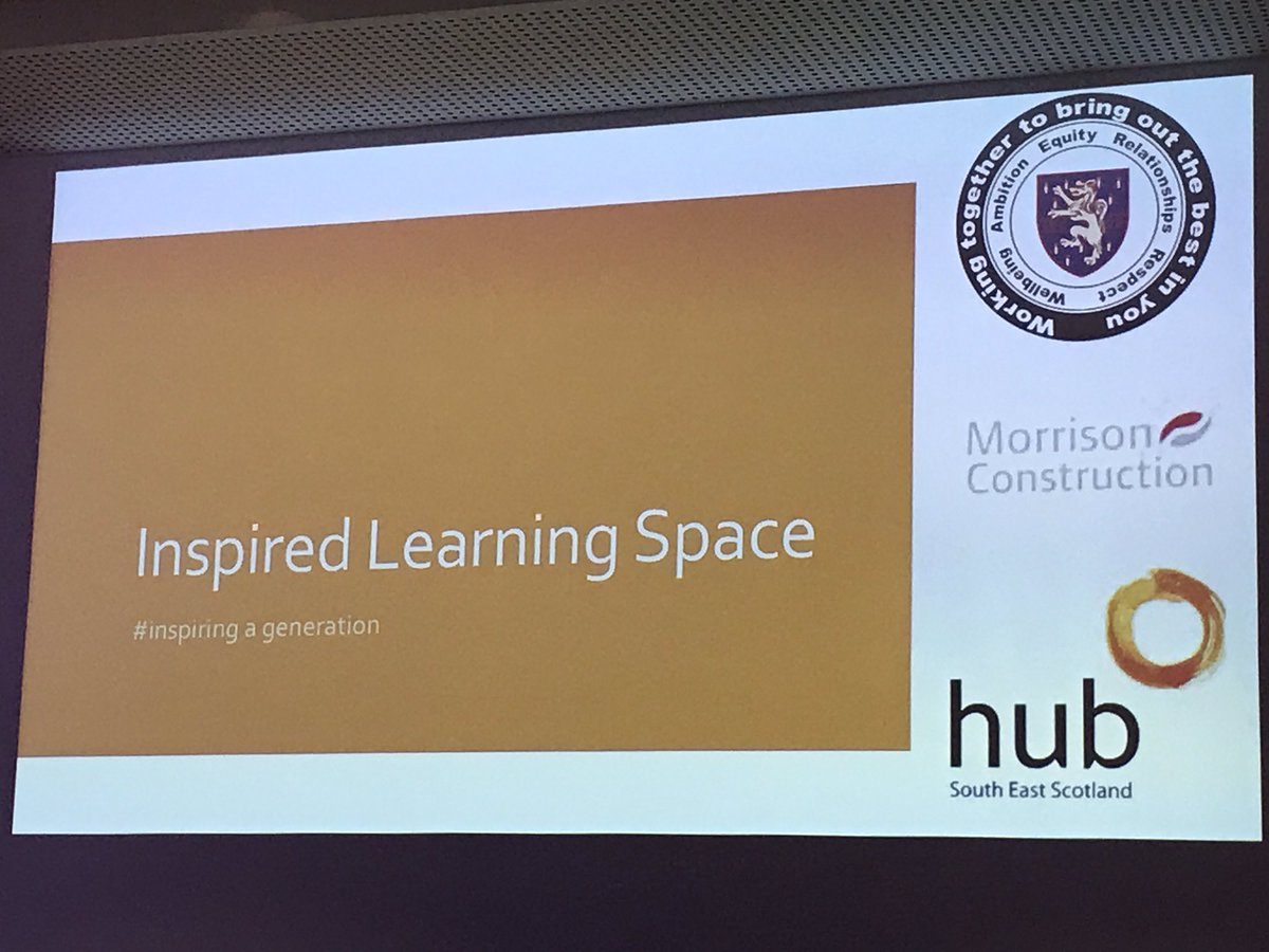 Fantastic to hear directly from @WestCalderHigh pupils how their new #InspiringLearningSpace is changing their learning journey for the better. Great to see the #LearnersLeading approach which will be embraced in the new High School. #GreatSchoolAmbassadors #EduScot17