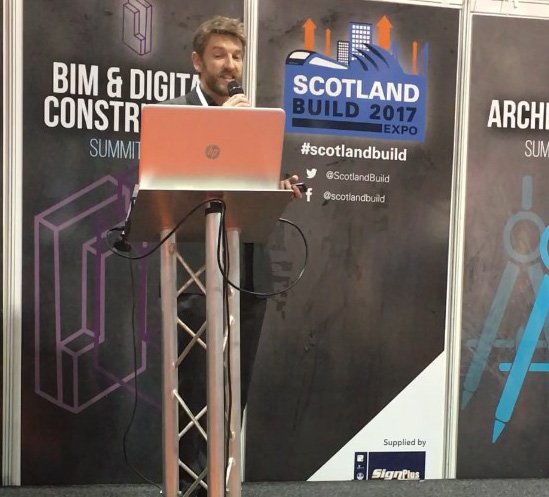 ECDArchitects's tweet photo. Alistair introducing Patrick for his talk for BIM &amp; Digital Construction Summit #ScotlandBuild2017 #BIM https://t.co/nMRQVBTUX6
