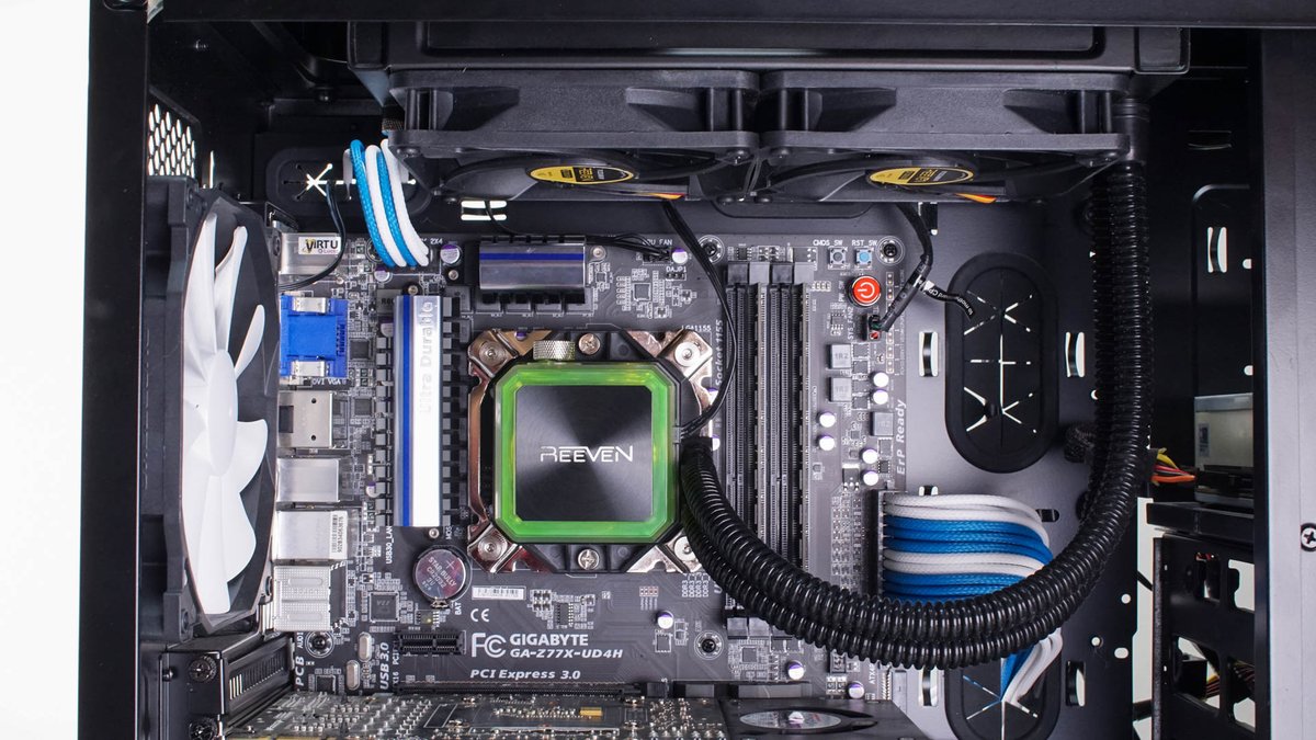 thinkcomps's tweet photo. Reeven NAIA 240 Liquid CPU Cooler Review: https://t.co/TzNnMVQZy1 #Reeven #Cooling https://t.co/Bp8S0elCHR