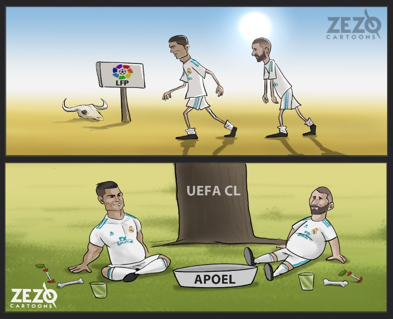 ZEZO_CARTOONS's tweet photo. Benzema and Ronaldo ! https://t.co/gAJL3dzLwn
