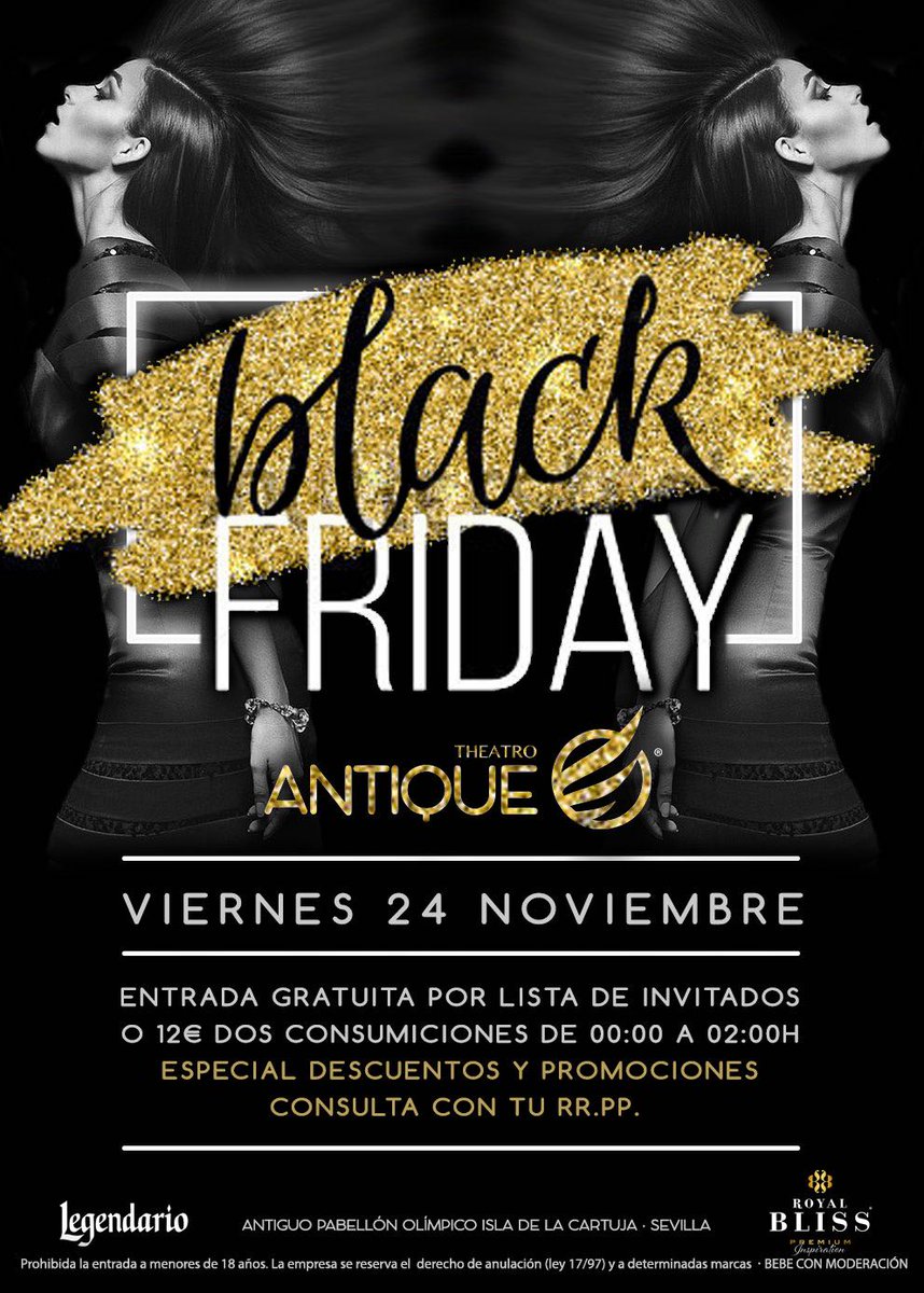Súper #Viernes en #AntiqueTheatro !! Celébra el #BLACKFRIDAY !!

●🔴Lista de #ALBERTOMARIN de 00-02 Gratis!!🔴⚫

⚫Tlf:659197593