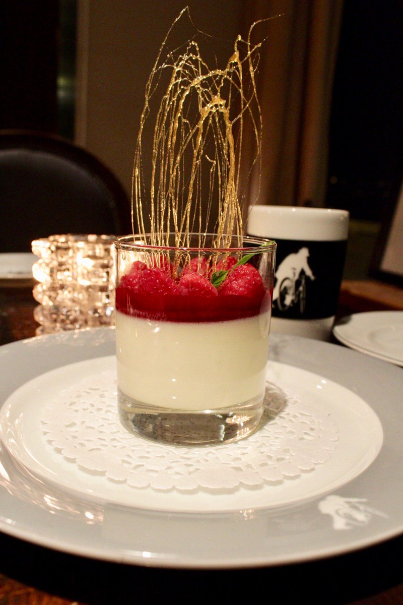 OurBicycleThief's tweet photo. Lemon Panna Cotta, raspberry coulis, and fresh raspberries – oh my! 😍 #newfallmenu https://t.co/uYI0rM7T70