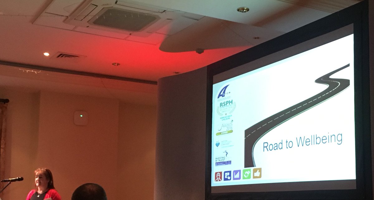 MotherbearIOM's tweet photo. Thanks to Emma from @Aone_uk for sharing the story of their award winning Road to Wellbeing #WorkplaceWellbeingIOM https://t.co/UbtBD3bLrX
