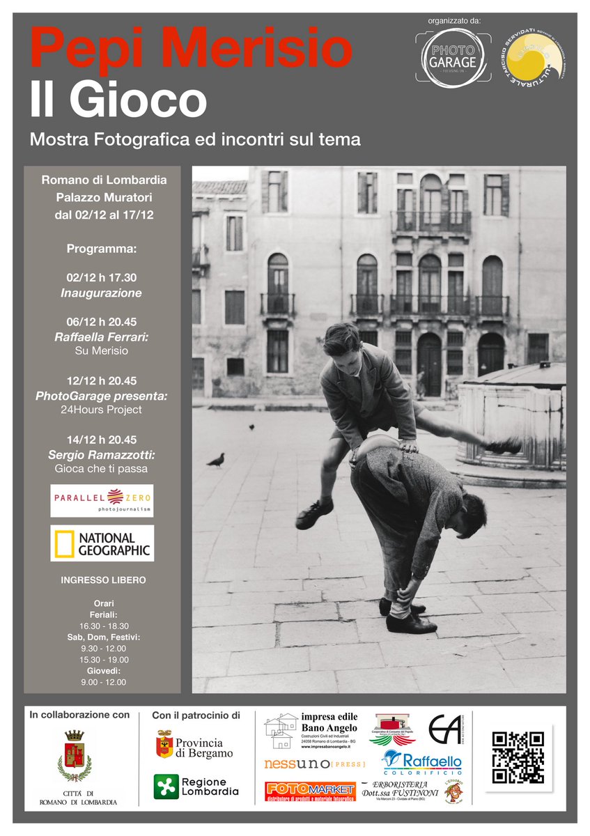 Photogarage_It's tweet photo. (2)Due settimane. (1)Una mostra di #PepiMerisio. (2)Due ospiti d’eccezione. (1)Una serata per raccontarvi di noi. 2121 motivi per non perdere “Il Gioco” di Pepi Merisio. https://t.co/yIlf41gNjd https://t.co/PkwarlfZBR