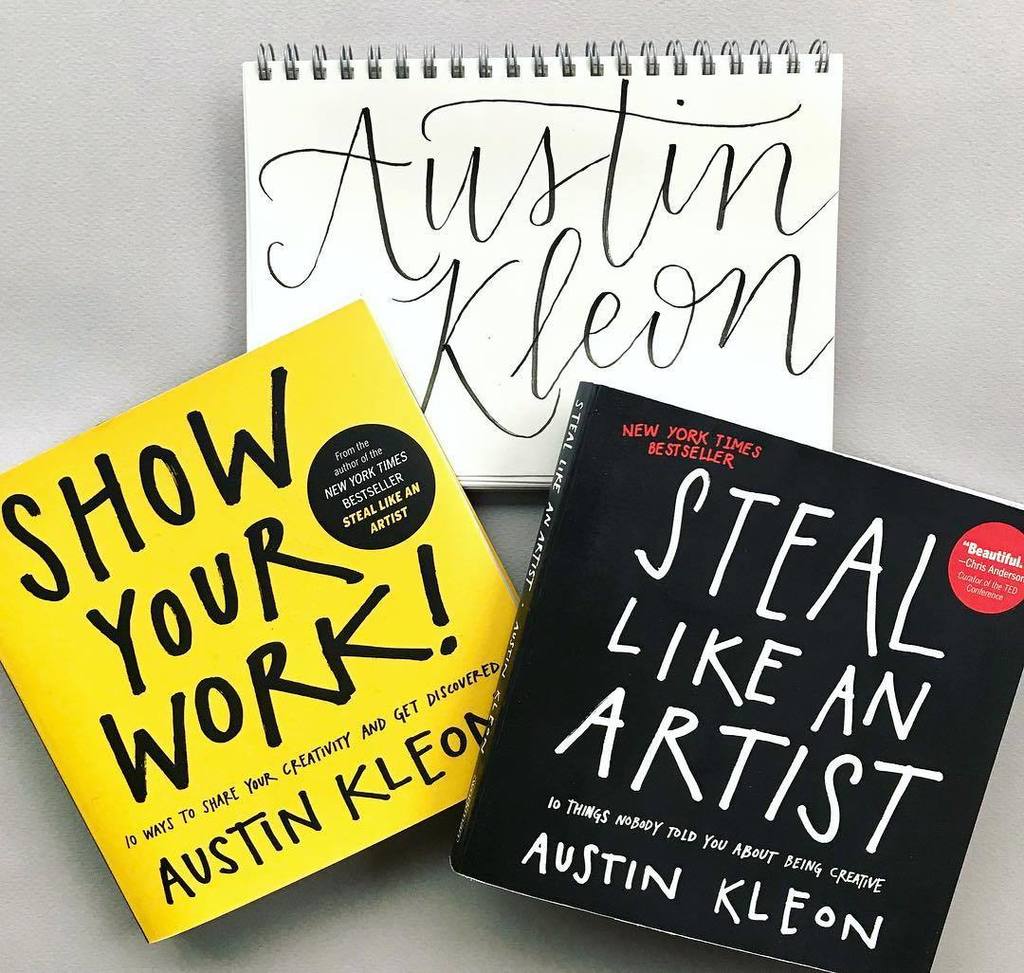 were_into_it's tweet photo. Weβre into @austinkleon. Thanks for the creative inspiration and encouragement to share something every day. These are must reads for creatives (and everyone else, really)! (61/100) #100daysofthingswereinto #wereintoit https://t.co/gpDdntMFlG https://t.co/T3bajVtq8l