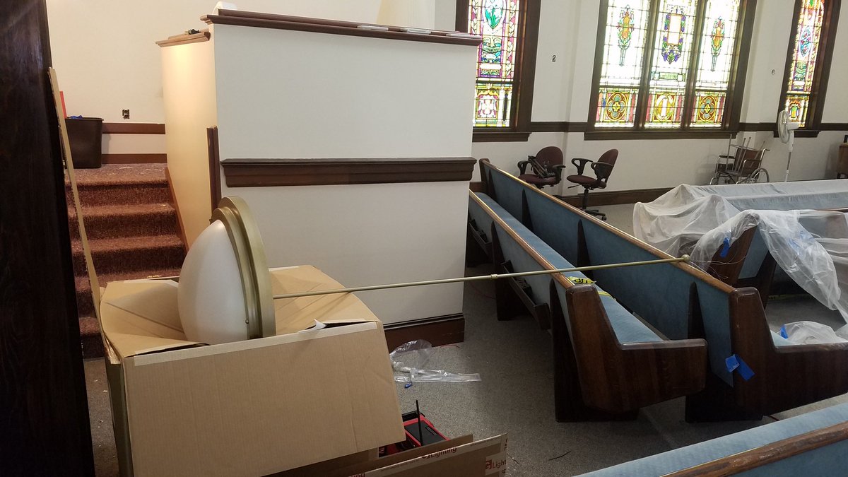 BatPastor's tweet photo. We're about to shed a little light on things...

#CBCBrewer #Renovations https://t.co/ONQ7ZjGKl5