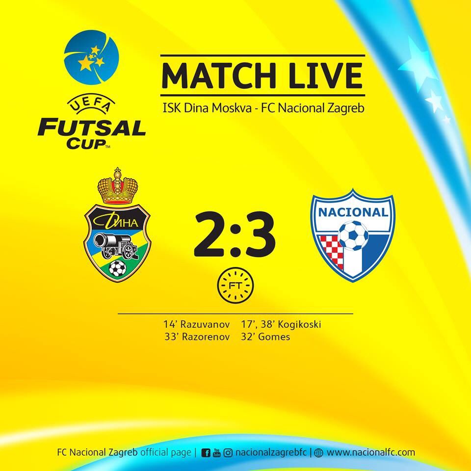 isc_dina's tweet photo. Поражение в первом матче Элитного раунда от @fcnacionalzg https://t.co/pd79ke5CTz