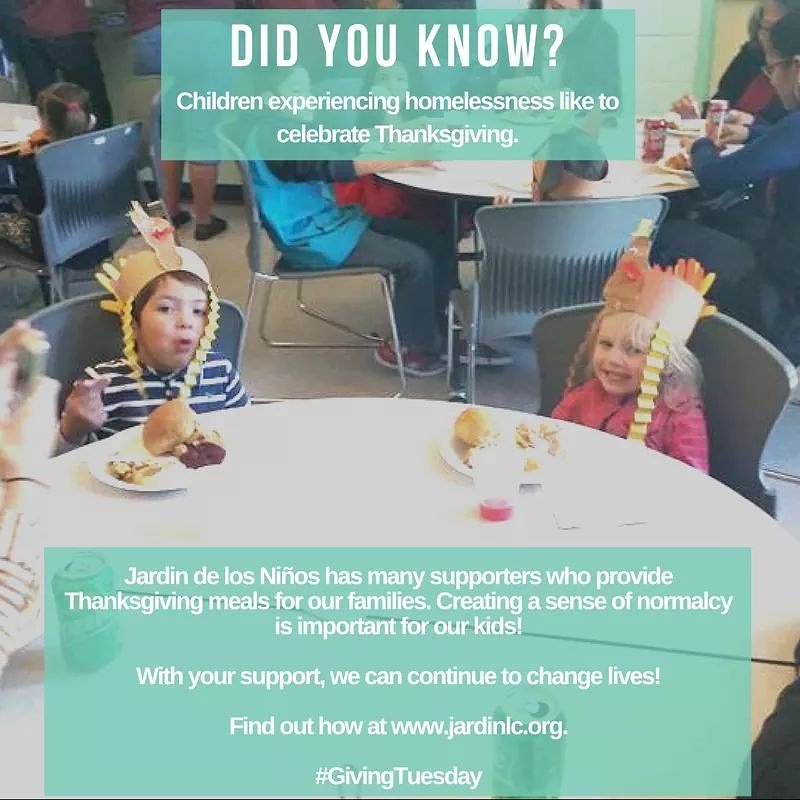 #Givingtuesday is less than 1 week away! Consider supporting children experiencing homelessness in NM. #givingtuesdaynm #kidscount #whywematter #donate