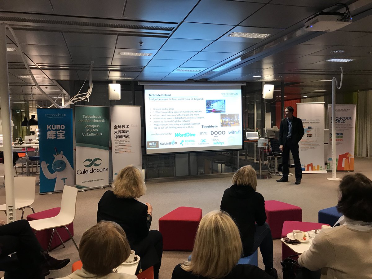 Kiinnostaako kasvattaa liiketoimintaa Kiinan markkinoilla? Juho Pirinen kertoo miten <a href="/TechCodeFIN/">TechCode Finland</a> voi tukea siinä. #ICFFinland10