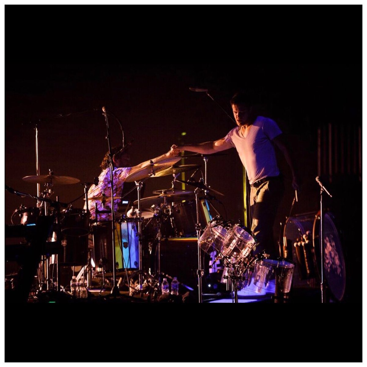 DanielPlatzman's tweet photo. Thanks, Dustin, for capturing the fist bump 
Photo by @dustchambers https://t.co/Bxgkmd7JIs