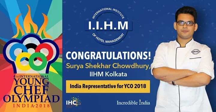 Shubh_IIHMJpr's tweet photo. Congratulations to Chef Surya for being selected as the representative from #India for @Young Chef Olympiad 2018 
#MyIIHM
#YCO2018 https://t.co/BSmg9ehCIw