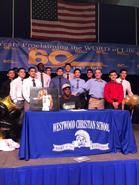 WCS_Basketball's tweet photo. Big day for our Big-Man! Official Signing! Purdue University here we come!! 
#PTL  @BoilerBall @prephoopsfl @BCboilerup @espn @hoopseen @coachbbrantley https://t.co/b0t4zDTkyJ