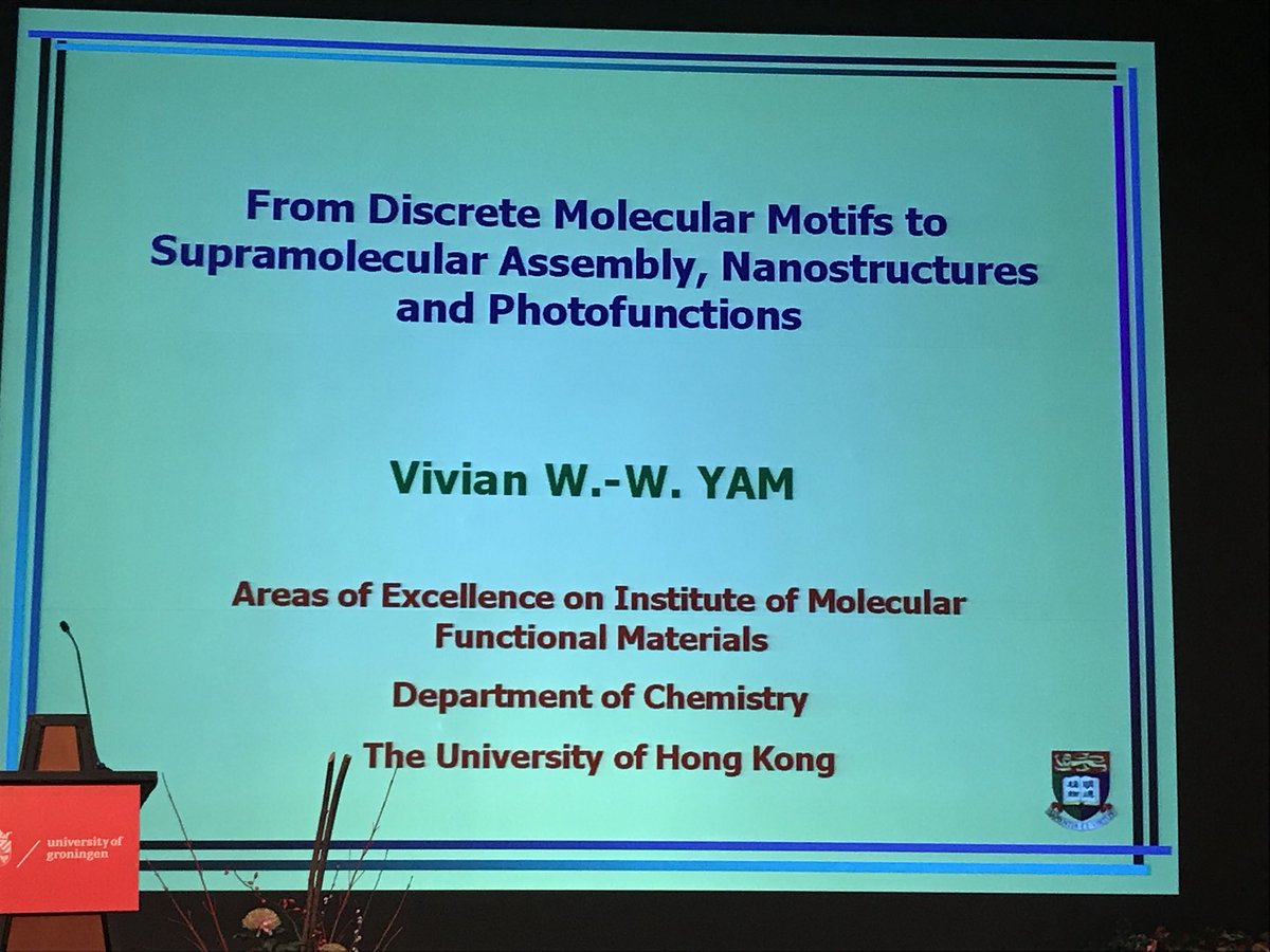 sirfrasersays's tweet photo. Vivian Yam from the University of Hong Kong rises to the challenge of giving the final lecture at the #MMNP.  By employing “molecular platinum rods”, she introduces discrete molecular motifs into supramolecular assembles and nanostructures with photo-luminescent properties. https://t.co/iahKExhvlX