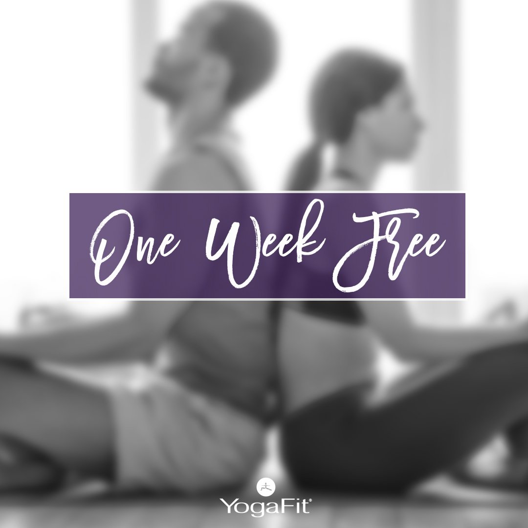 Haven't been to YogaFit before?! Try us out, for FREE! Claim your free week and be a part of the #YogaFitFam.

yogafitstudios.com/free-week/