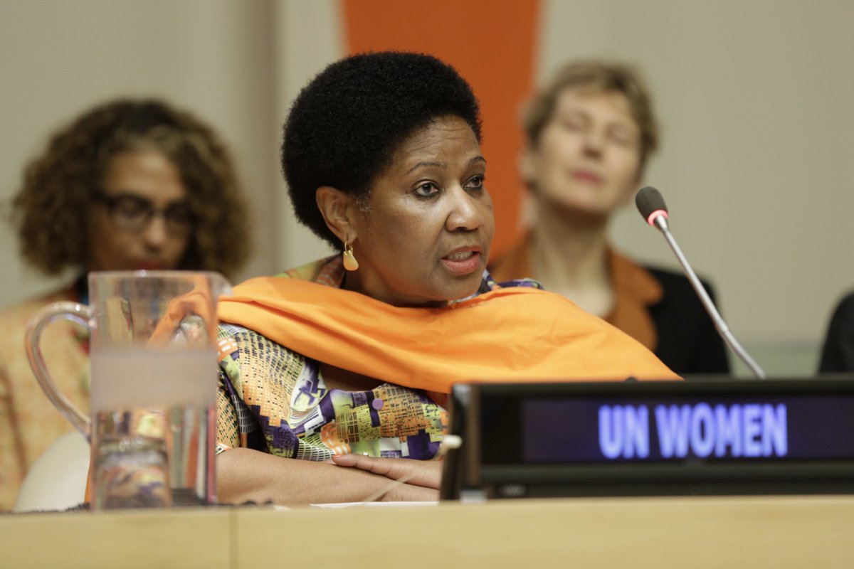 SayNO_UNiTE's tweet photo. "Violence against women is not open ended, there's got to be an end"- @phumzileunwomen @UN_Women #orangetheworld #16days https://t.co/1GAUpNAM3s