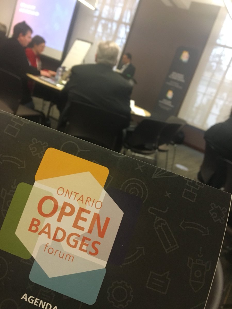 nickpalms's tweet photo. Excited to be apart of Ontario Open Badges Forum #badgesontario. It’s only 10am, and the wheels are already turning @eCampusOntario @LV_certified @GetYardstick https://t.co/mZffMoO279
