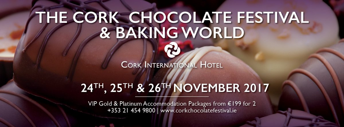 Only a few more sleeps until the launch of the Cork Chocolate Festival &amp; Baking World at the Cork International Hotel, from Fri - Sunday this weekend, do not miss this fantastic event. Plan your weekend here: ow.ly/mhDS30gKyEU #CorkChocFest <a href="/No1CorkHotel/">Cork International Hotel</a>